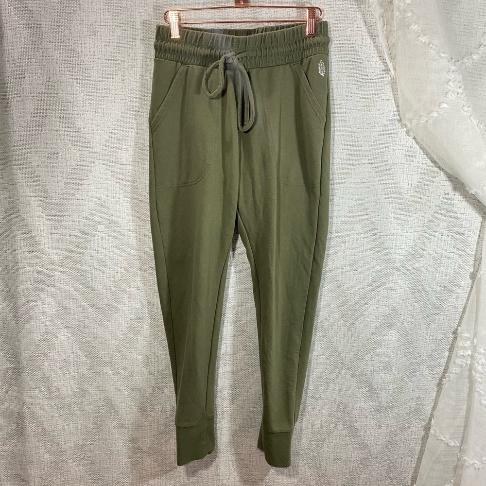 FRee People sunny skinny sweatpant in everest olive size S